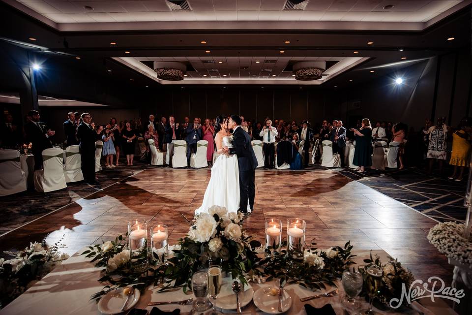 Bride and Groom Dancing