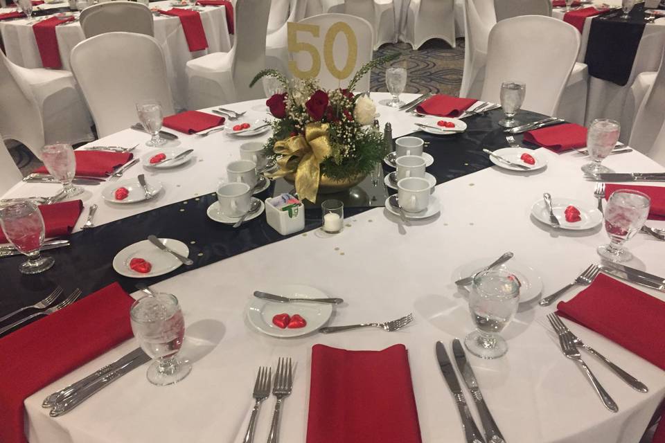 50th Anniversary Table