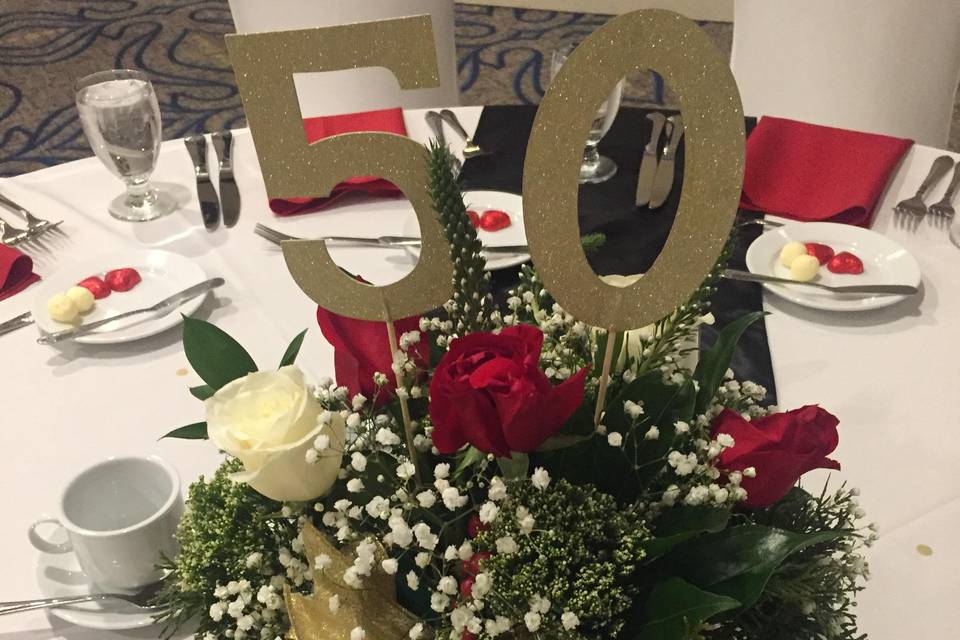 50th Anniversary Centerpiece