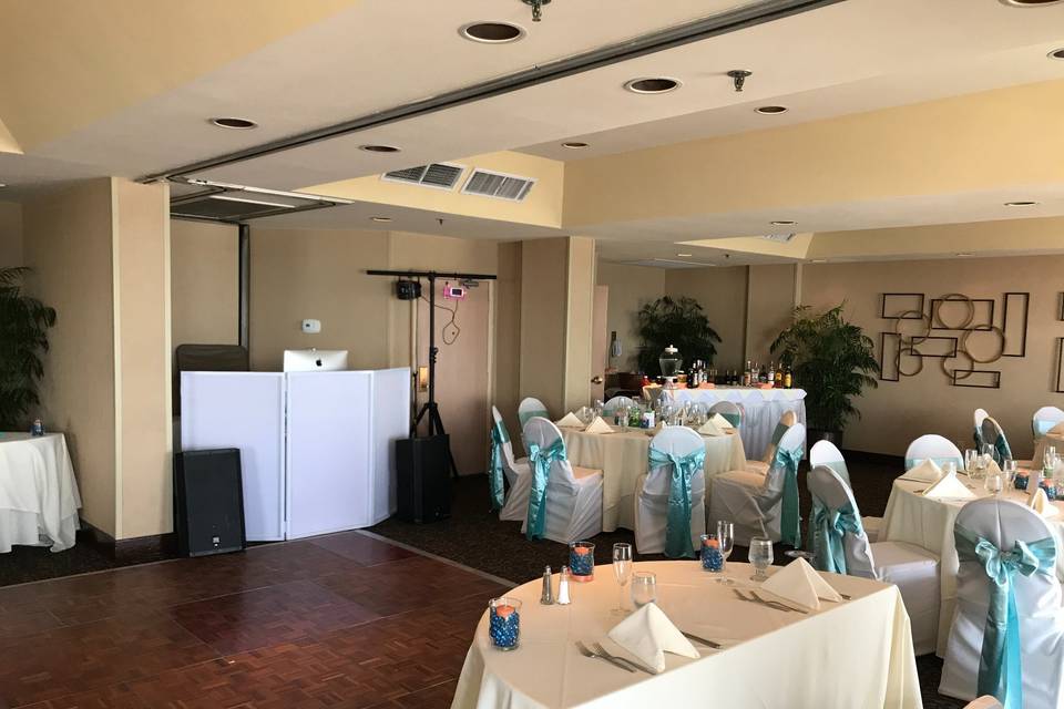 Set-up at Bayside Banquets