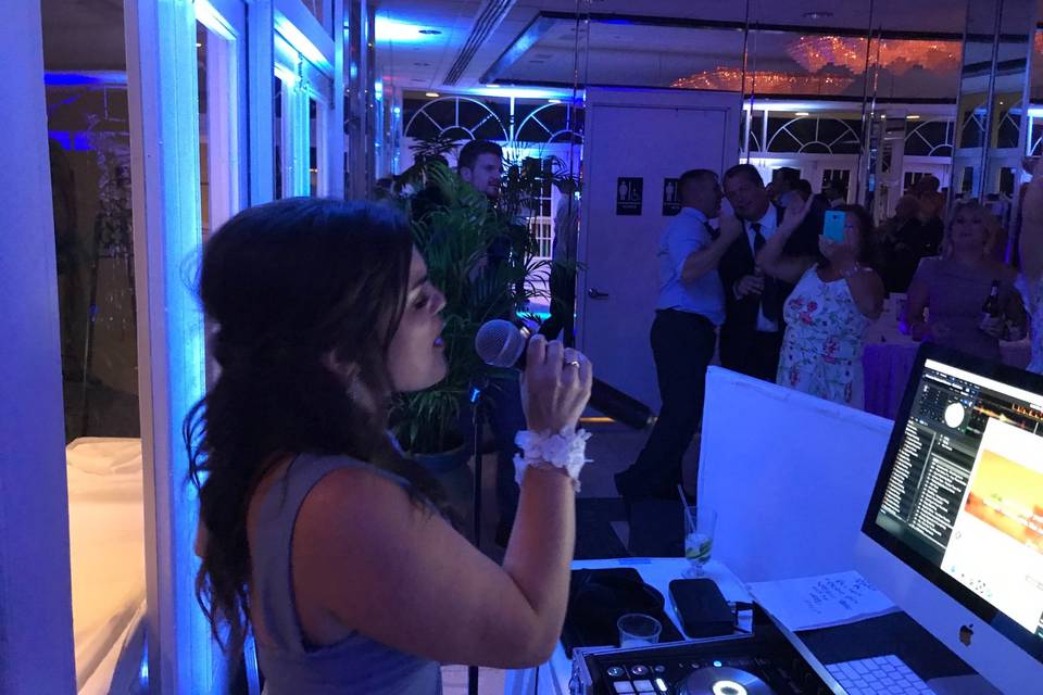 Karaoke night reception