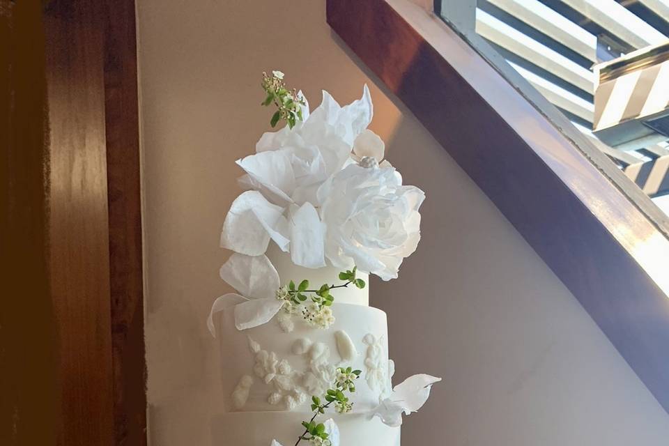 Fresh florals and buttercream