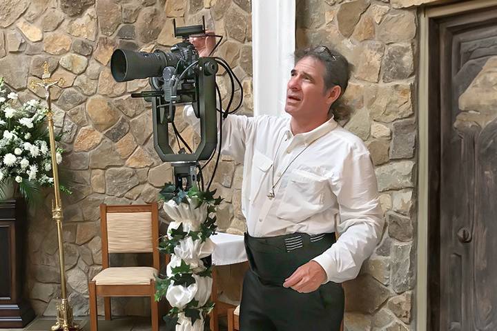 Wedding video camera setup