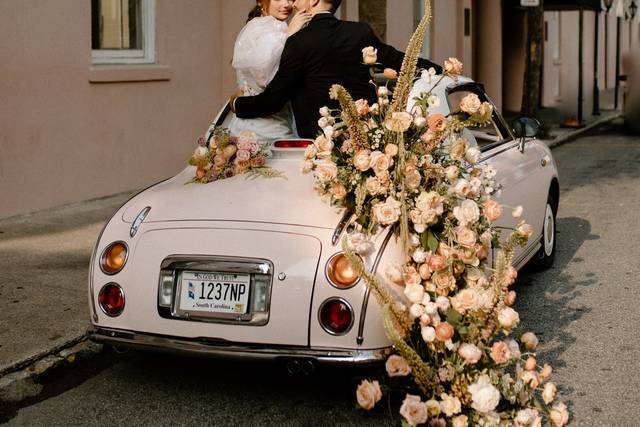 A pink charelston wedding