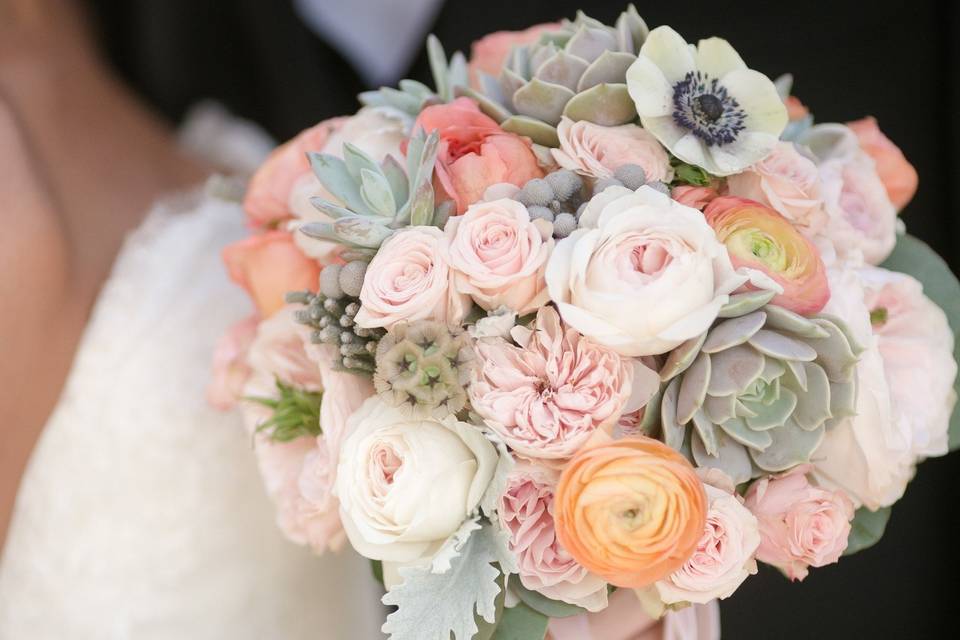 Pastel color bouquet