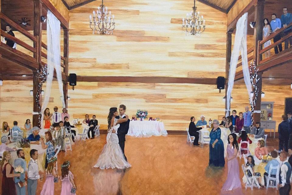 Mississippi Wedding Painting