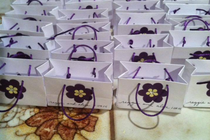 Alice and Reggie's favors