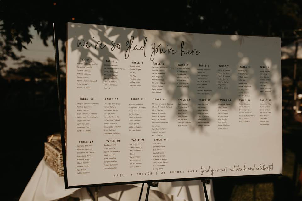 Seating Chart