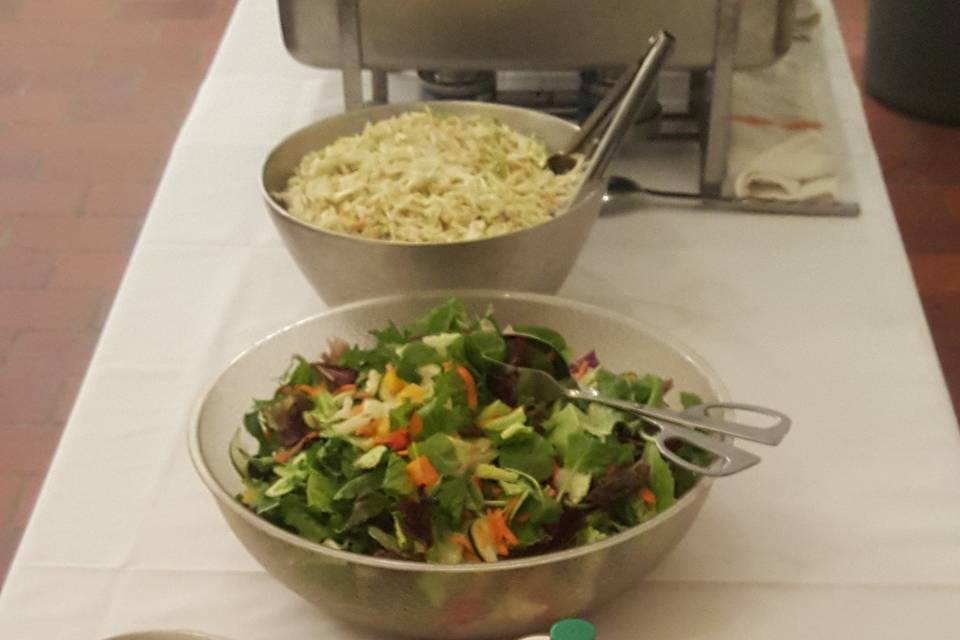 Cornbread and Coleslaw bring a taste of familiar family gatherings to any wedding.