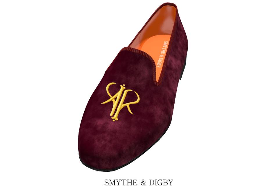 Custom monogrammed slippers