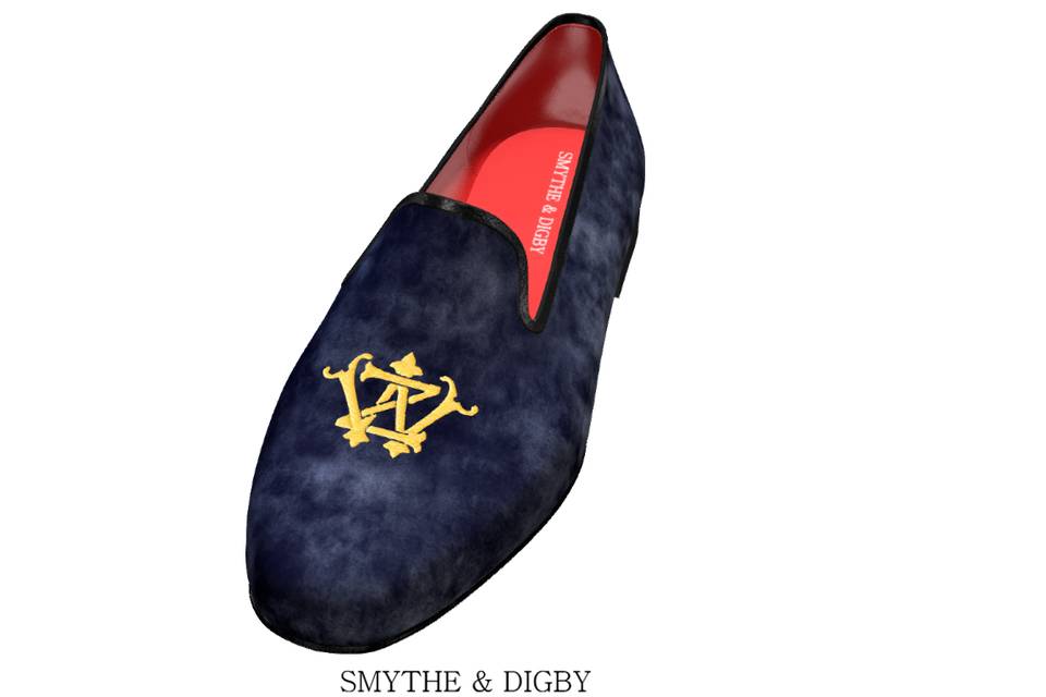 Custom monogrammed slippers