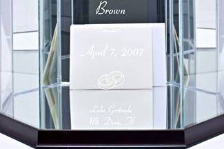 Wedding Card and Money Glass Box