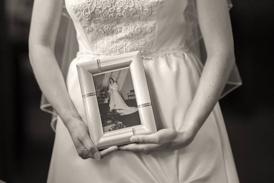 Wearing Her Mother's Dress