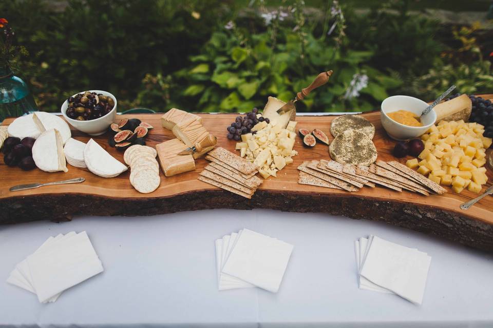 Cricket Creek Farm cheeseboard