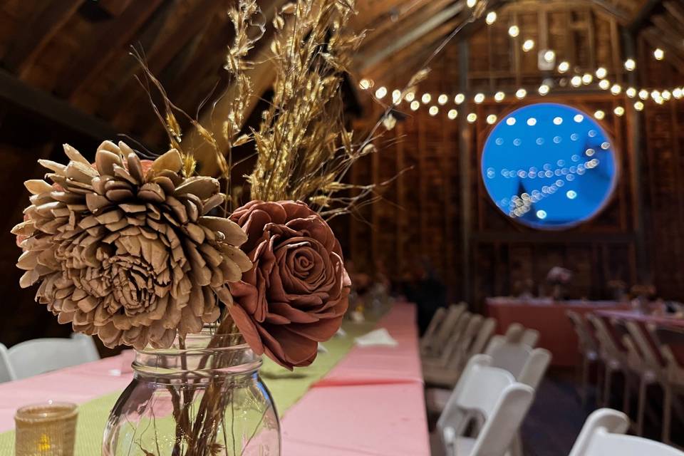 Florals in the barn