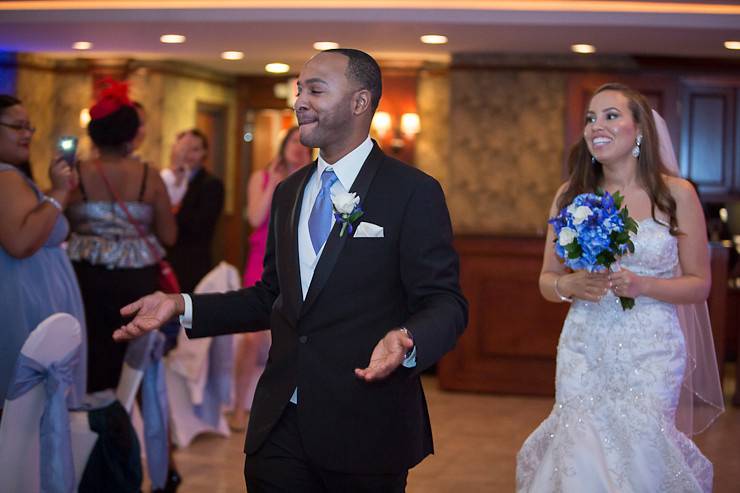 Toasting the newlyweds