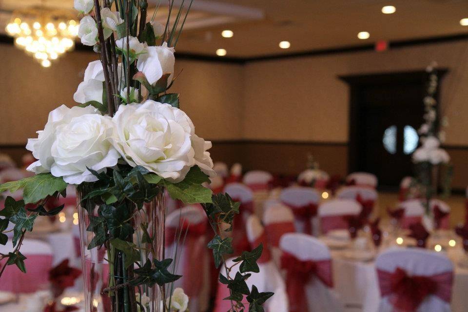 Dance floor ready for the reception