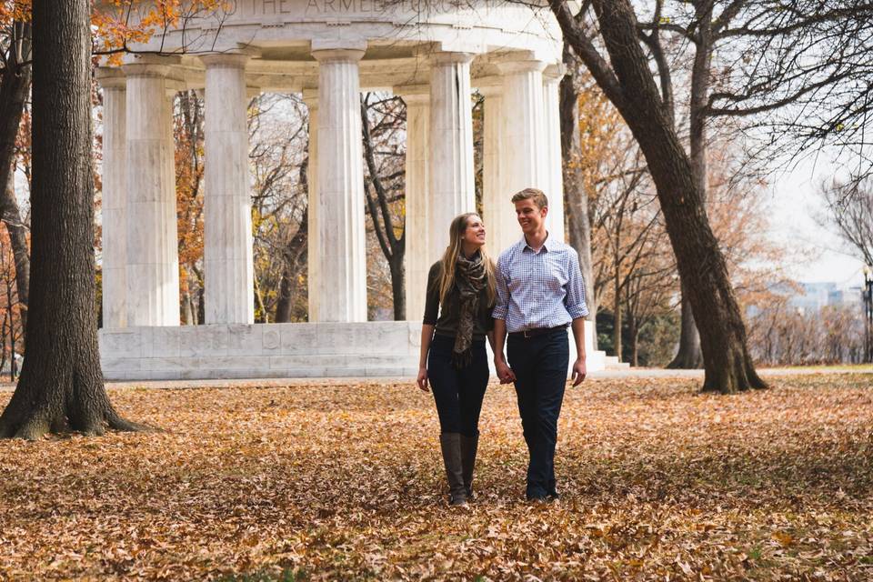 Engagement at DC War Memorial