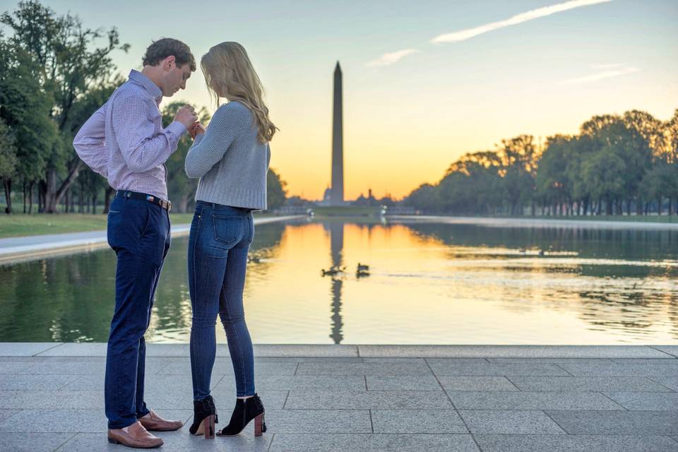 Proposal Early morning in DC