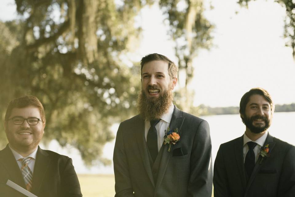 Genna walks down the aisle