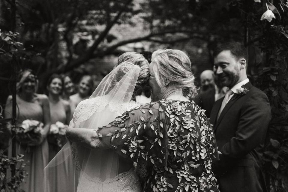 Bride with her momma