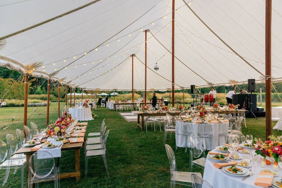 Tented Wedding Reception
