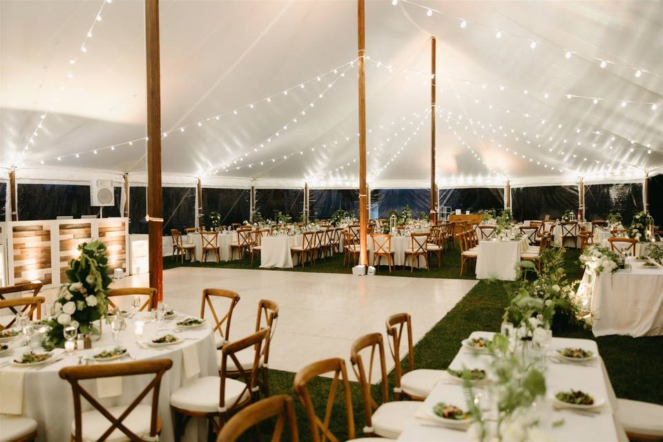 Tented Wedding Reception