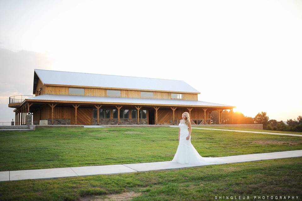 Bride outdoors