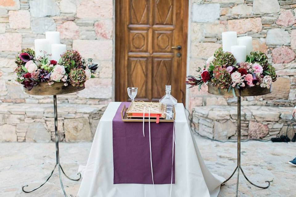 Orthodox wedding candles