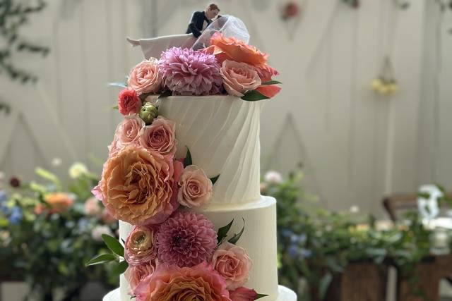 Cascading flowers