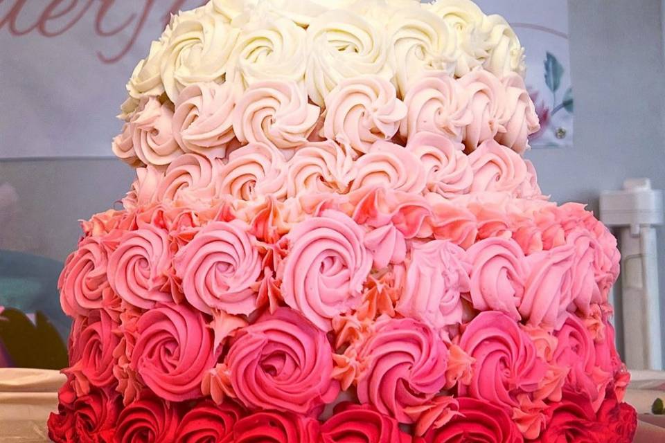 Pink Ombre Rosettes