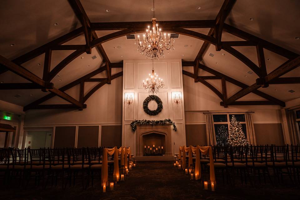 Indoor wedding ceremony