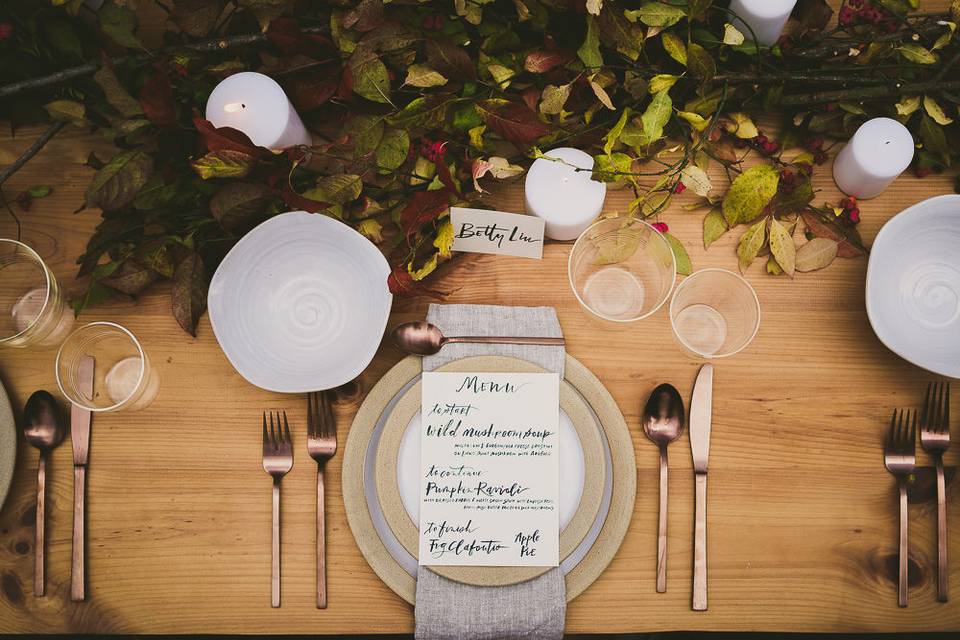 Simple tablescape