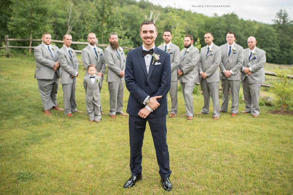 Groom and groomsmen