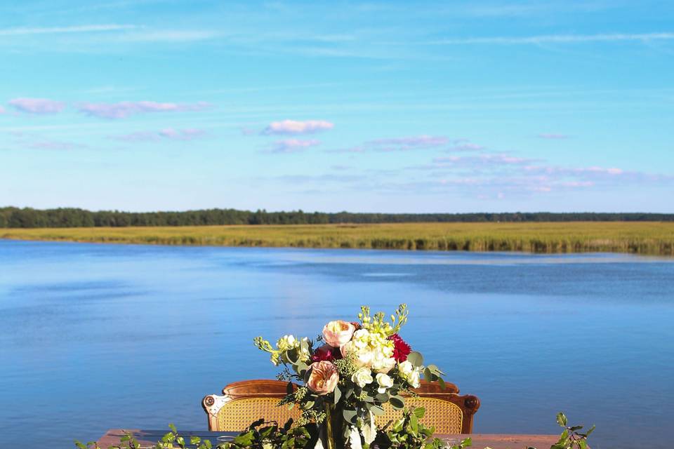 A waterfront backdrop for the