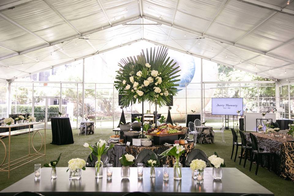Setup for a corporate event