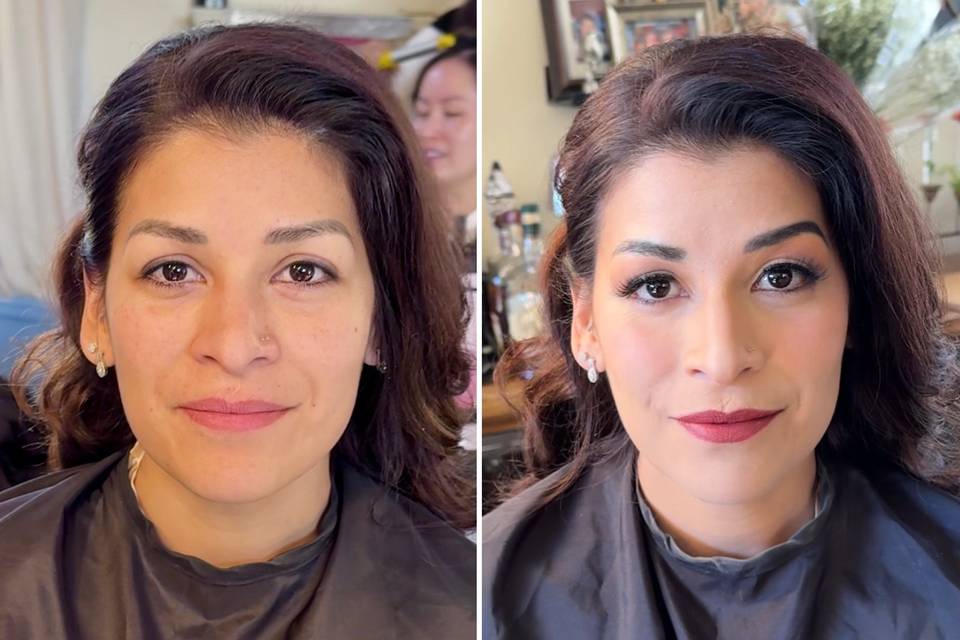 Hair & Make-up Before & After