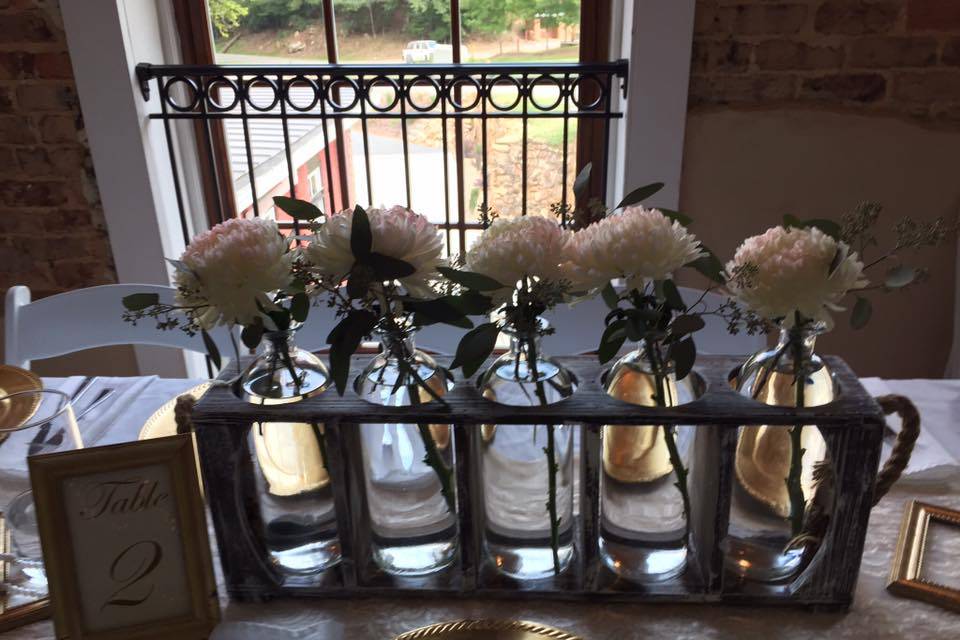 Mini Flowers in Jars