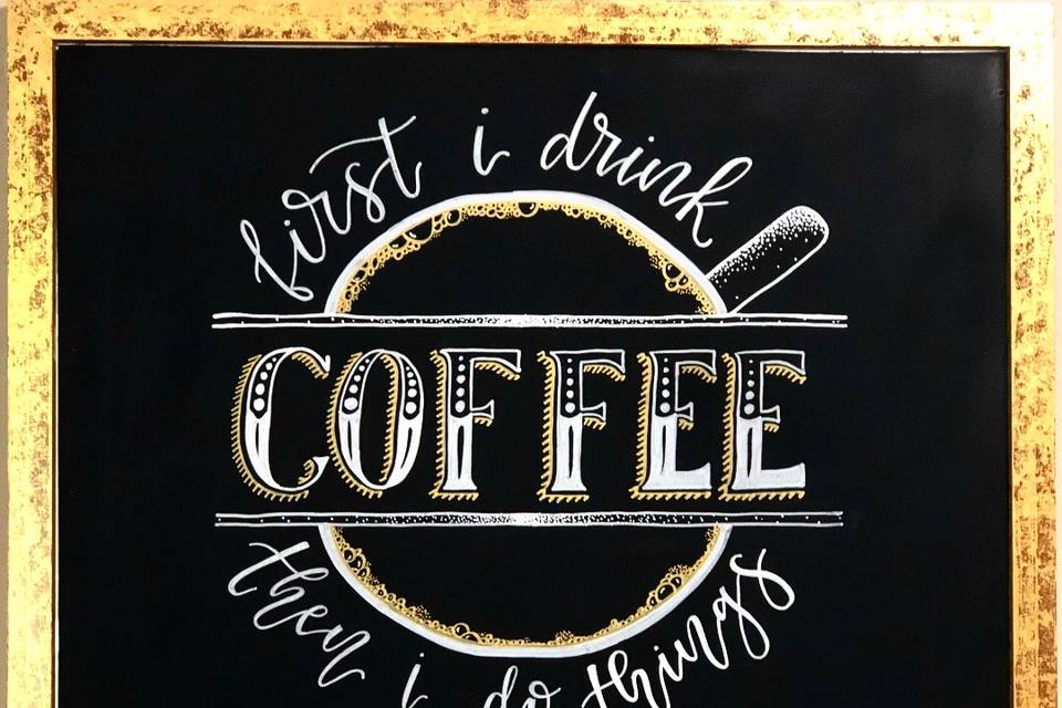 Coffee Bar Chalkboard