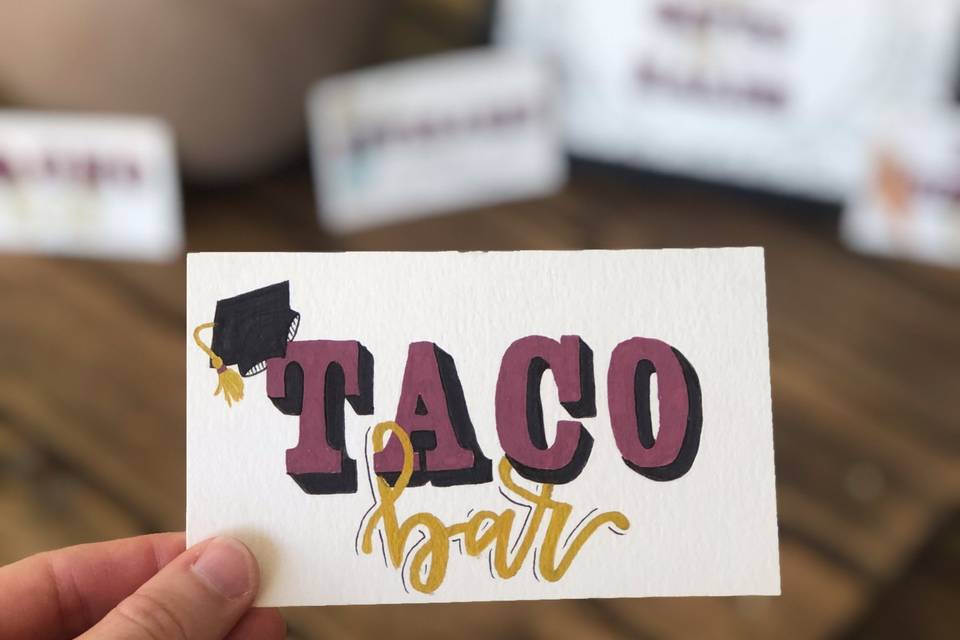 Taco Bar Signage