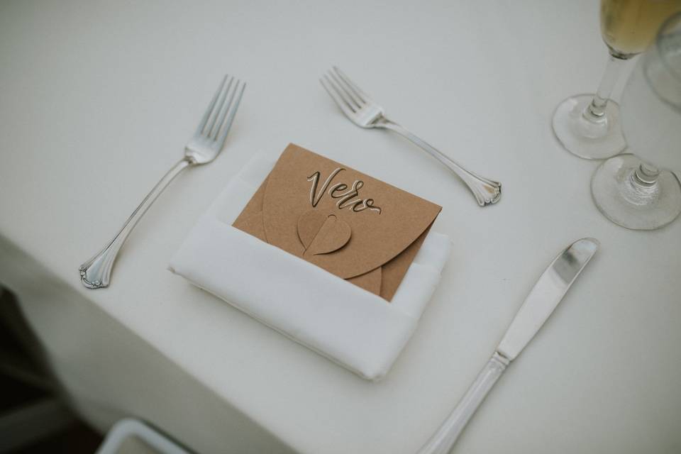 Hand-Lettered Place Card