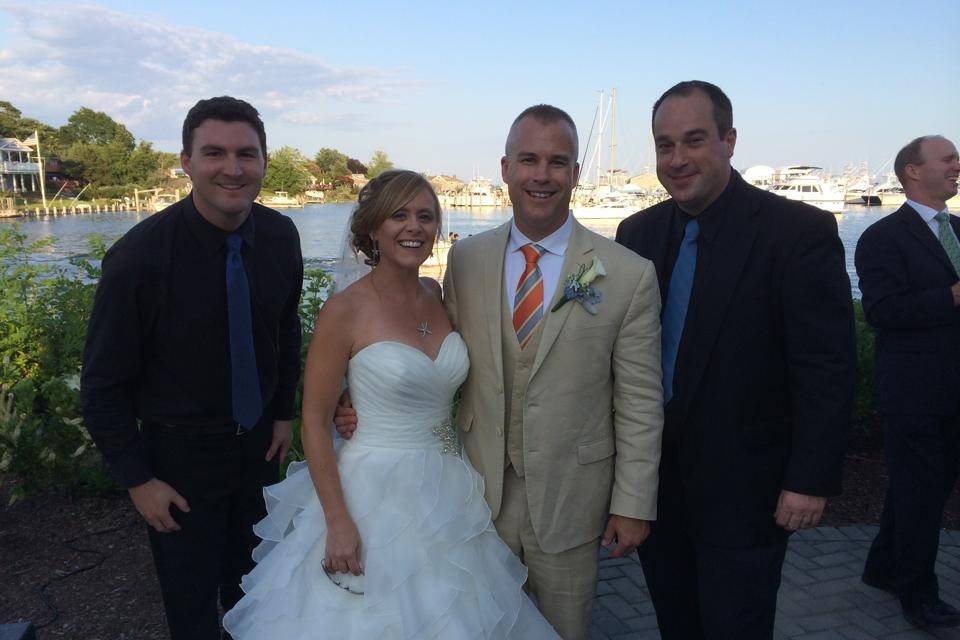 The DJs with the couple
