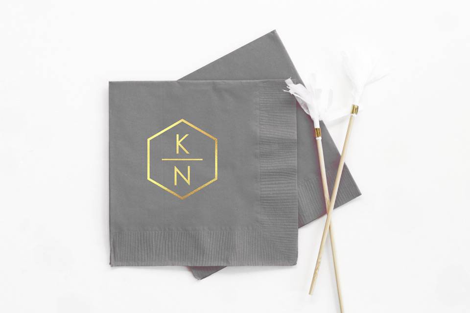 Custom printed napkins