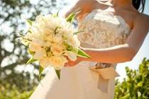 White bridal bouquet