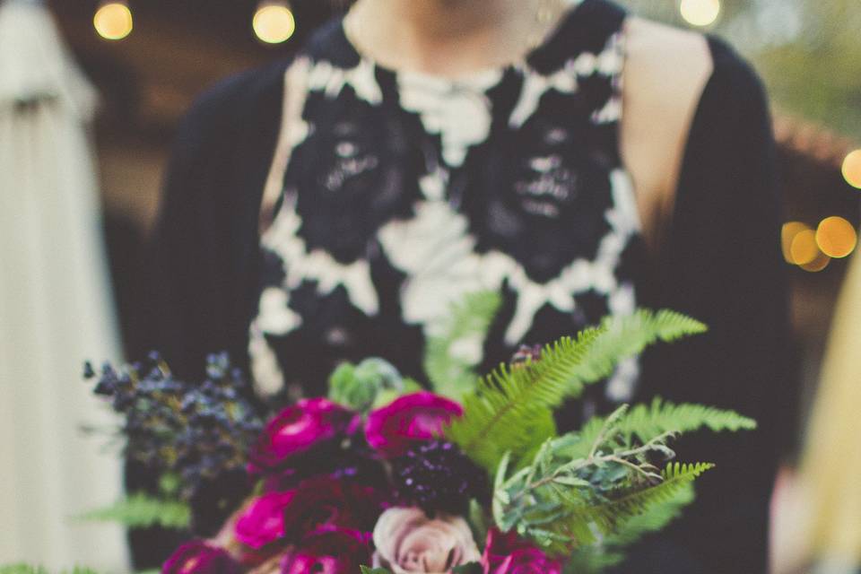 Plum and purple bouquet