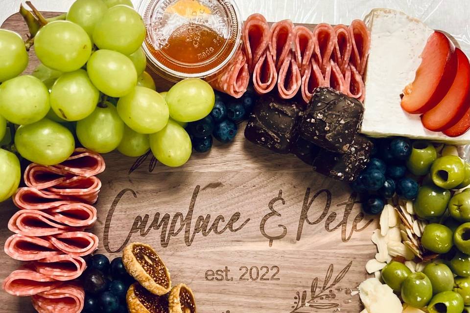 Charcuterie Wedding Display