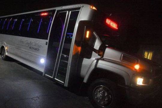 Bus at night