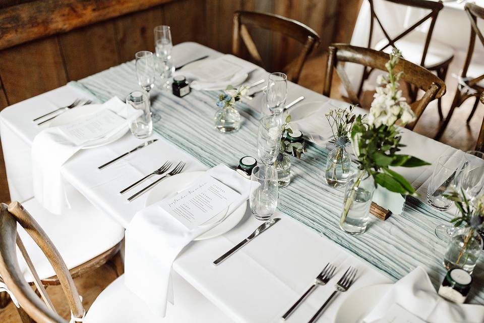 Elegant table setting.