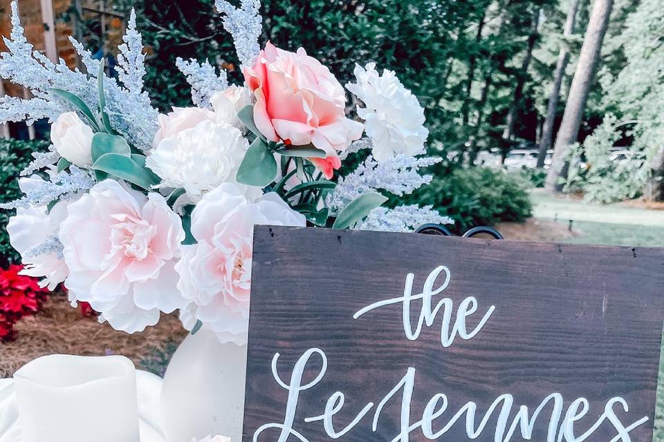 Signs At Wedding