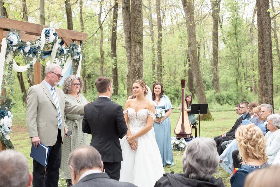 Groft Woods Wedding Ceremony